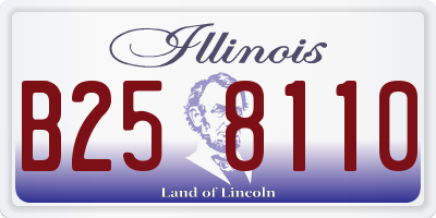 IL license plate B258110