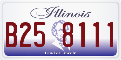 IL license plate B258111