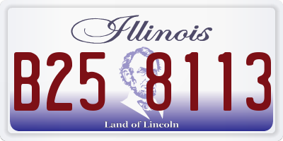 IL license plate B258113