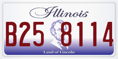 IL license plate B258114