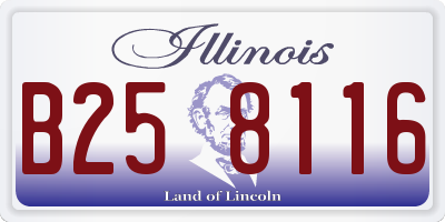 IL license plate B258116