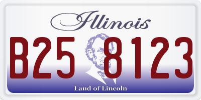 IL license plate B258123