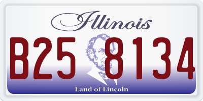 IL license plate B258134