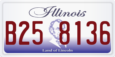 IL license plate B258136