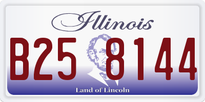 IL license plate B258144