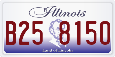 IL license plate B258150