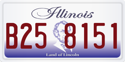 IL license plate B258151