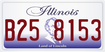 IL license plate B258153