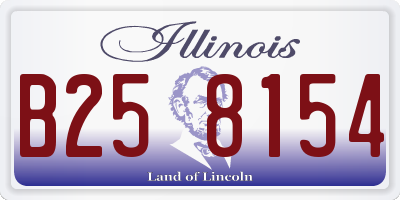 IL license plate B258154