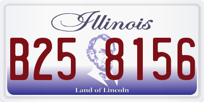 IL license plate B258156