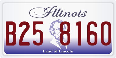 IL license plate B258160