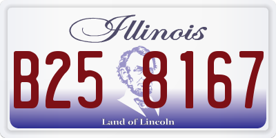 IL license plate B258167