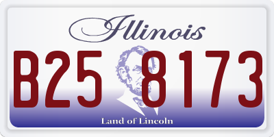 IL license plate B258173