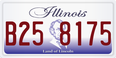 IL license plate B258175