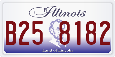 IL license plate B258182
