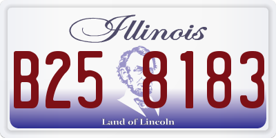 IL license plate B258183