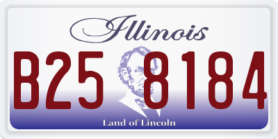 IL license plate B258184