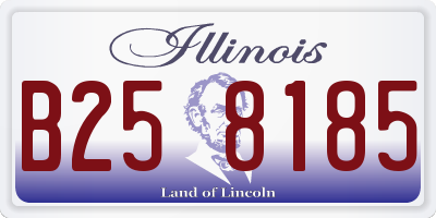 IL license plate B258185