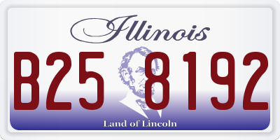 IL license plate B258192