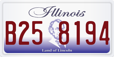 IL license plate B258194