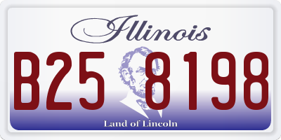 IL license plate B258198