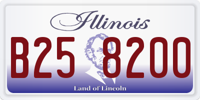 IL license plate B258200