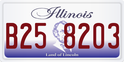 IL license plate B258203