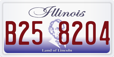 IL license plate B258204
