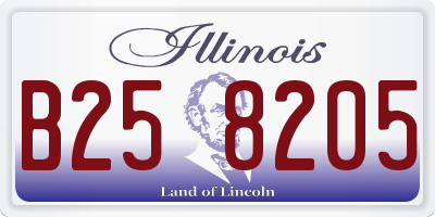 IL license plate B258205