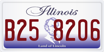 IL license plate B258206