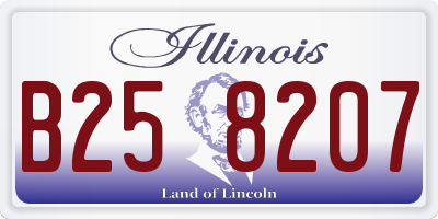 IL license plate B258207