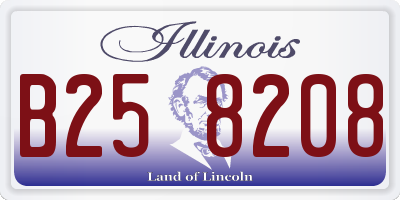 IL license plate B258208