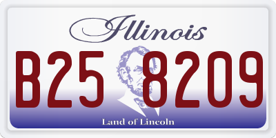 IL license plate B258209