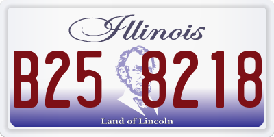 IL license plate B258218