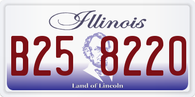 IL license plate B258220
