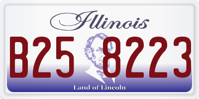IL license plate B258223