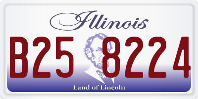 IL license plate B258224