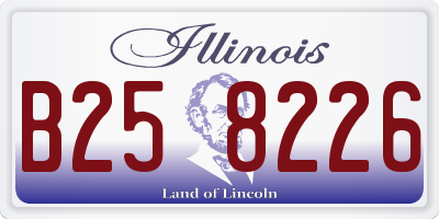 IL license plate B258226