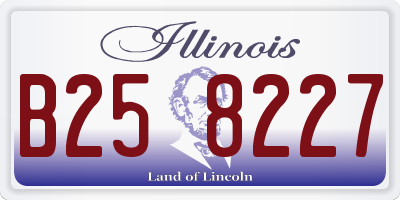 IL license plate B258227