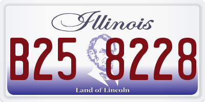 IL license plate B258228