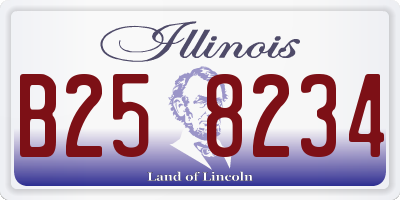 IL license plate B258234