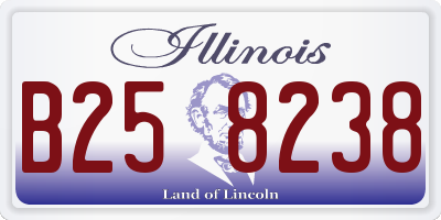 IL license plate B258238