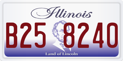 IL license plate B258240