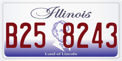 IL license plate B258243