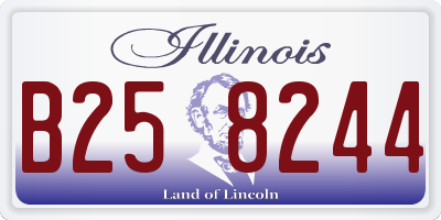 IL license plate B258244