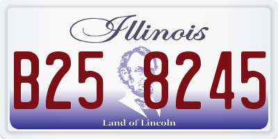 IL license plate B258245