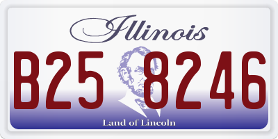 IL license plate B258246
