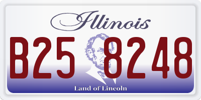 IL license plate B258248