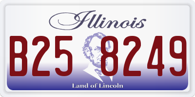 IL license plate B258249