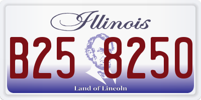 IL license plate B258250